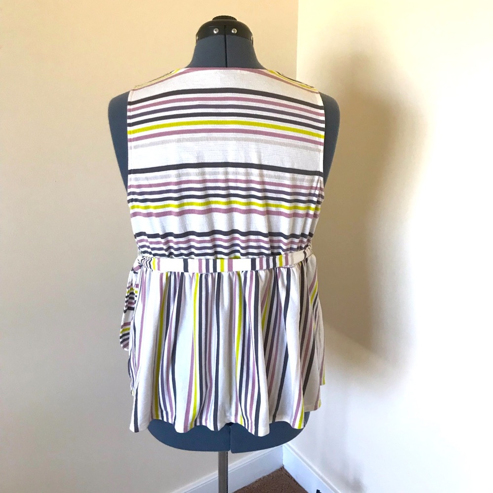 Torrid Stripe Babydoll Top NWT Size 2X - Picture 5 of 5
